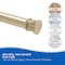 Kenney Mfg Twist & Fit No Tools Tension Shower Curtain Rod, 42-72in, Soft Brass T609C/70 - alternate 3